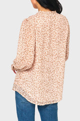 Long Sleeve Crochet Trim Blouse from Gibsonlook