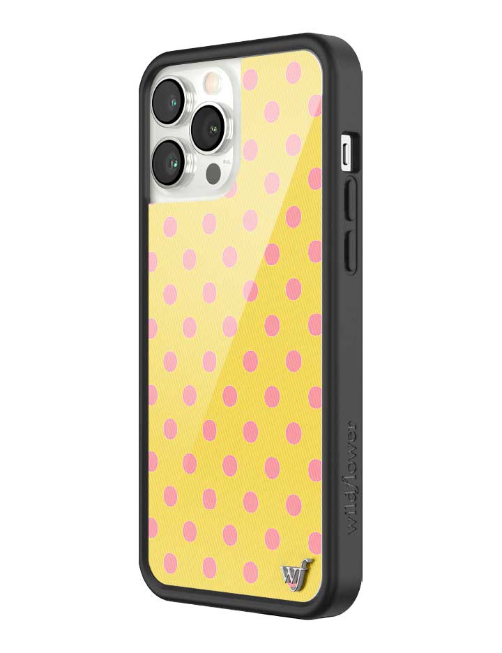 Polka Dot | Yellow and Pink iPhone Case from Wildflower Cases