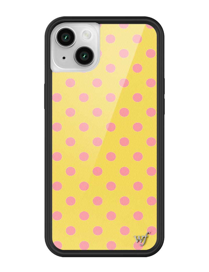 Polka Dot | Yellow and Pink iPhone Case from Wildflower Cases