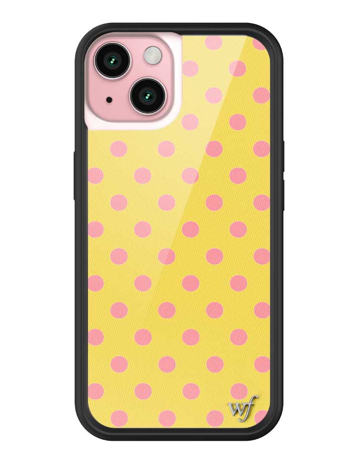Polka Dot | Yellow and Pink iPhone Case from Wildflower Cases
