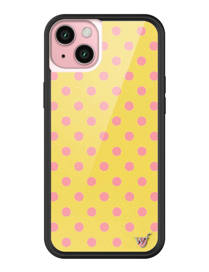 Polka Dot | Yellow and Pink iPhone Case from Wildflower Cases