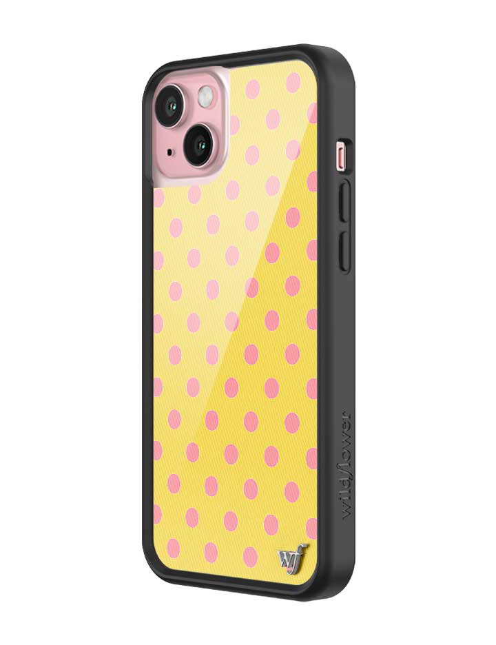 Polka Dot | Yellow and Pink iPhone Case from Wildflower Cases