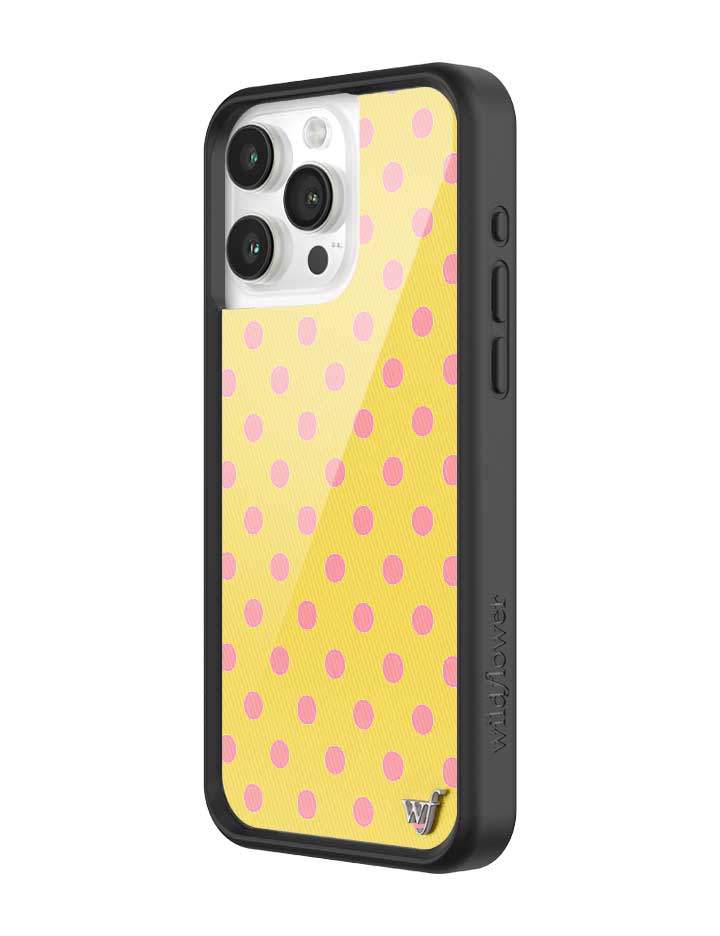 Polka Dot | Yellow and Pink iPhone Case from Wildflower Cases