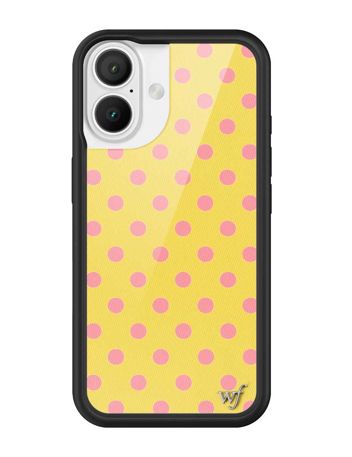 Polka Dot | Yellow and Pink iPhone Case from Wildflower Cases