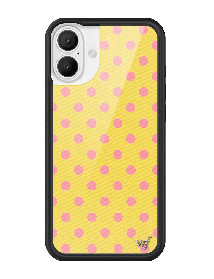 Polka Dot | Yellow and Pink iPhone Case from Wildflower Cases