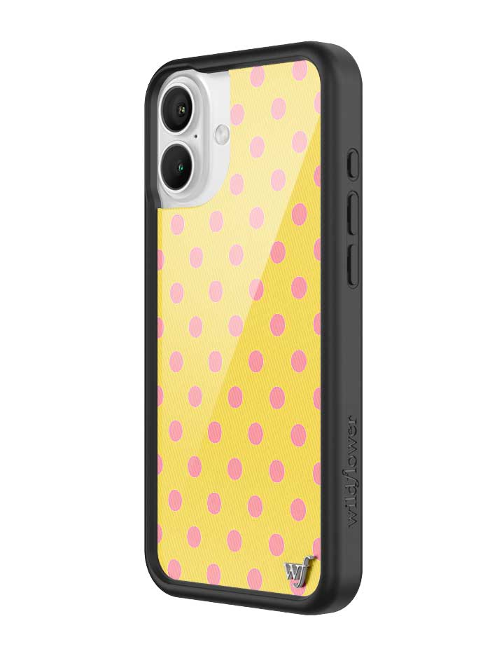 Polka Dot | Yellow and Pink iPhone Case from Wildflower Cases