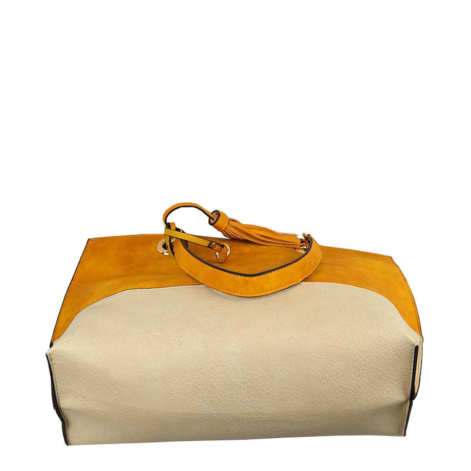 2-in-1 Women's Faux Leather Tote Shoulder Handbag  from Madeline Love