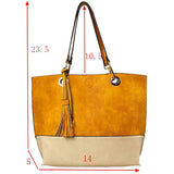 2-in-1 Women's Faux Leather Tote Shoulder Handbag  from Madeline Love