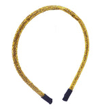 Bling Stone Accented Crystal Studded Shimmer Headband from Madeline Love