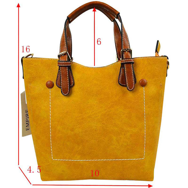 Vegan Leather Tote Shoulder Handbags For Women from Madeline Love