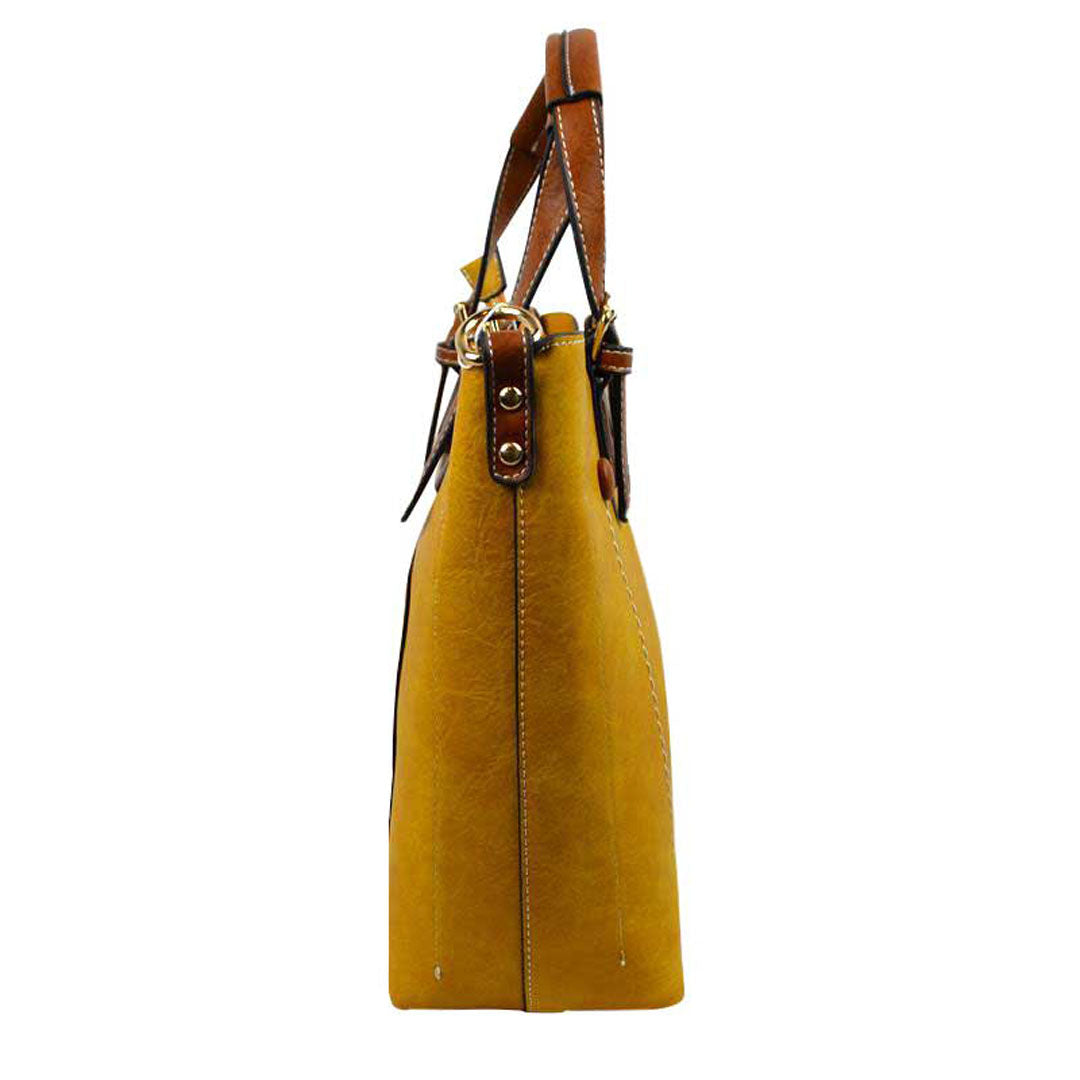 Vegan Leather Tote Shoulder Handbags For Women from Madeline Love