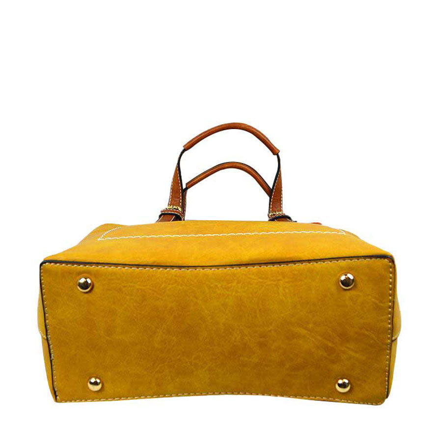 Vegan Leather Tote Shoulder Handbags For Women from Madeline Love