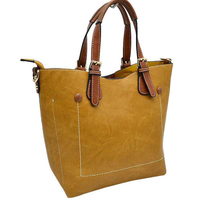 Vegan Leather Tote Shoulder Handbags For Women from Madeline Love