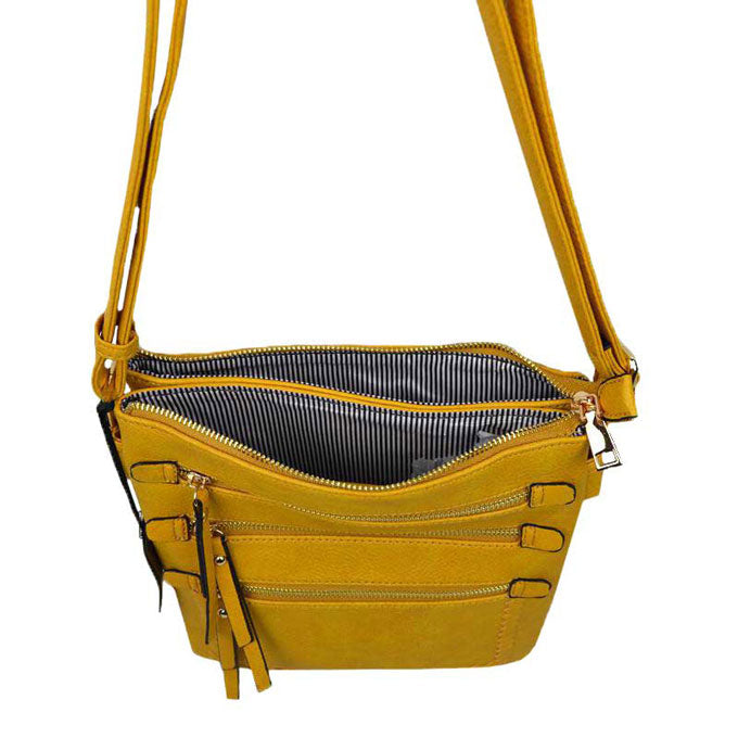 Trendy Womens Soft Leather Crossbody Purse Shoulder Bag  from Madeline Love