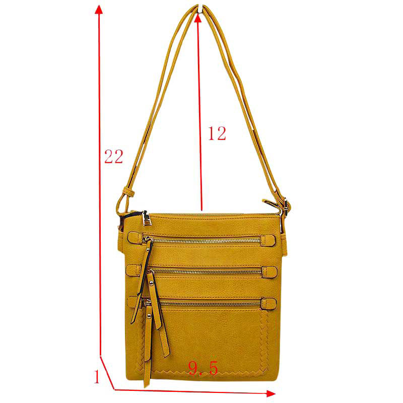 Trendy Womens Soft Leather Crossbody Purse Shoulder Bag  from Madeline Love
