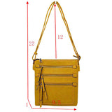 Trendy Womens Soft Leather Crossbody Purse Shoulder Bag  from Madeline Love