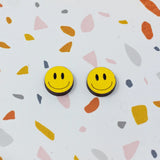 Happy Face Studs - 3 Colors Available from LE CHIC MIAMI