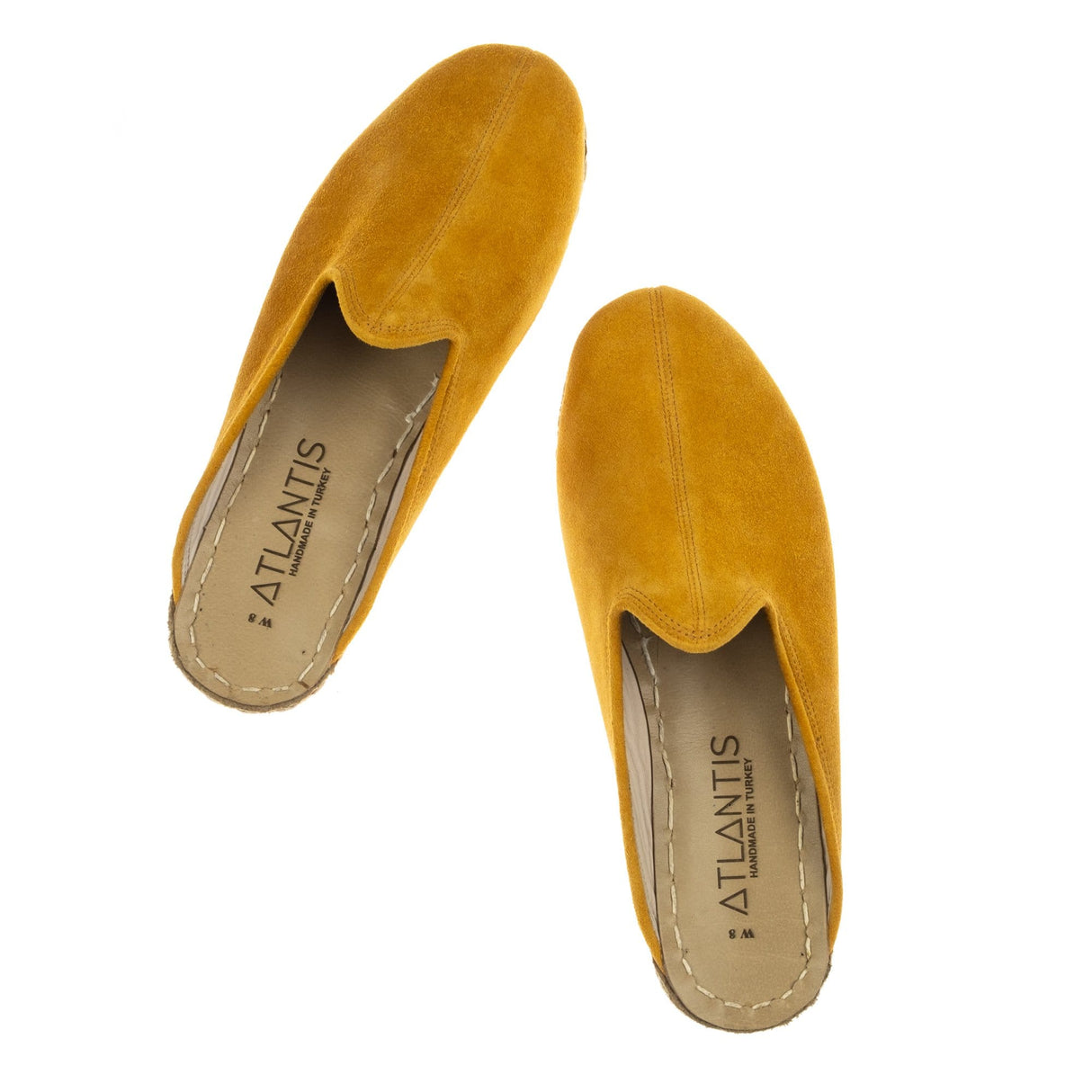 Men's Yellow Slippers from Atlantis Handmade Shoes