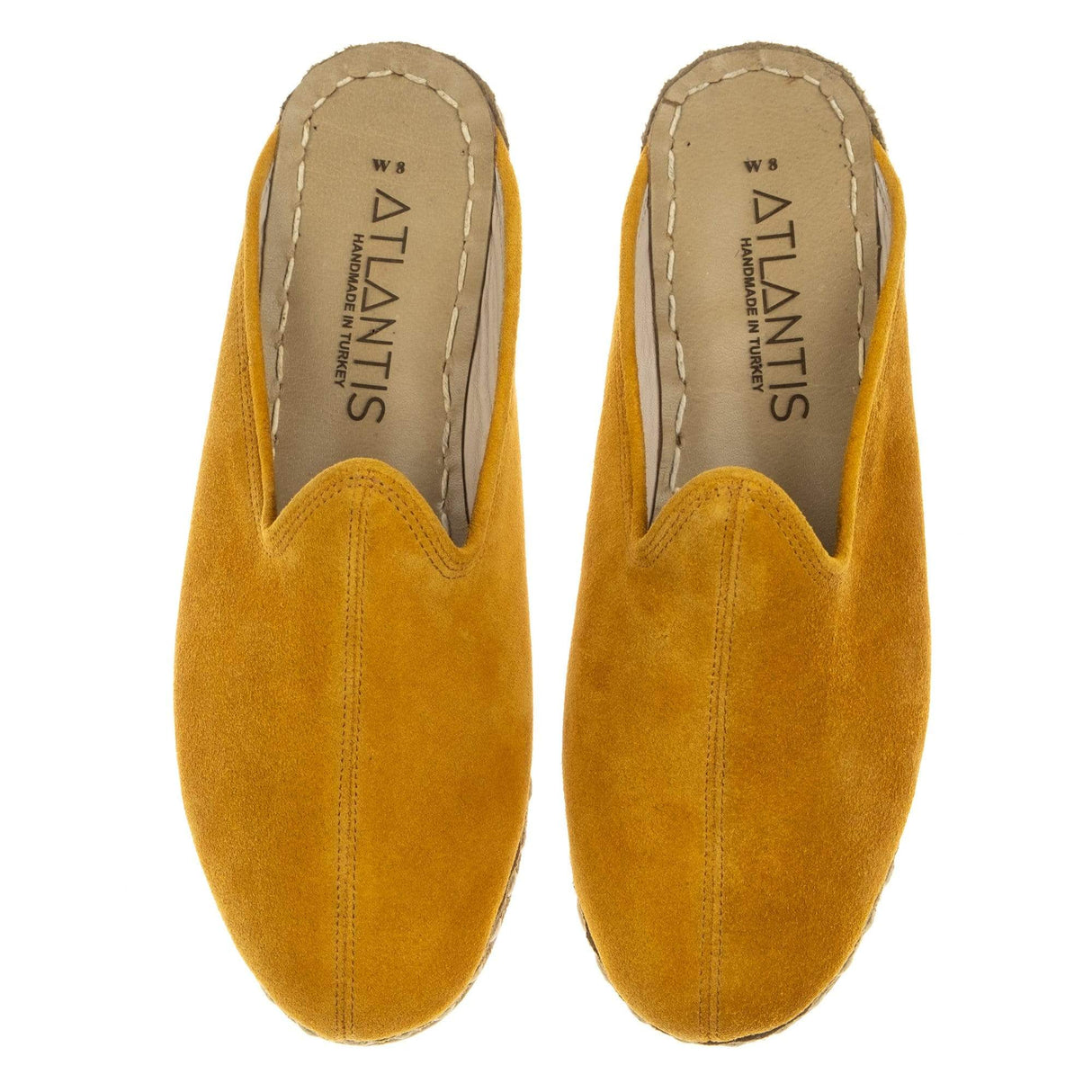 Women's Yellow Slippers from Atlantis Handmade Shoes
