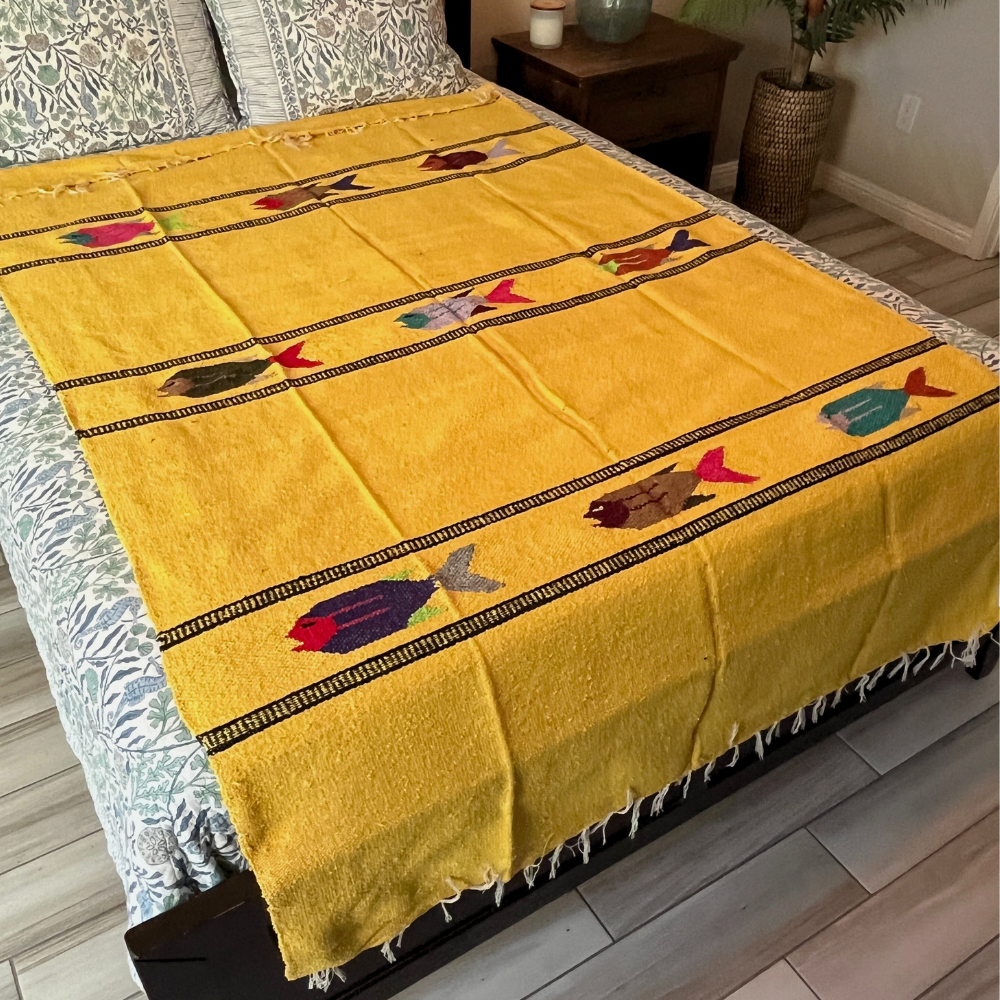 Yellow Baja Fish Blanket from West Path