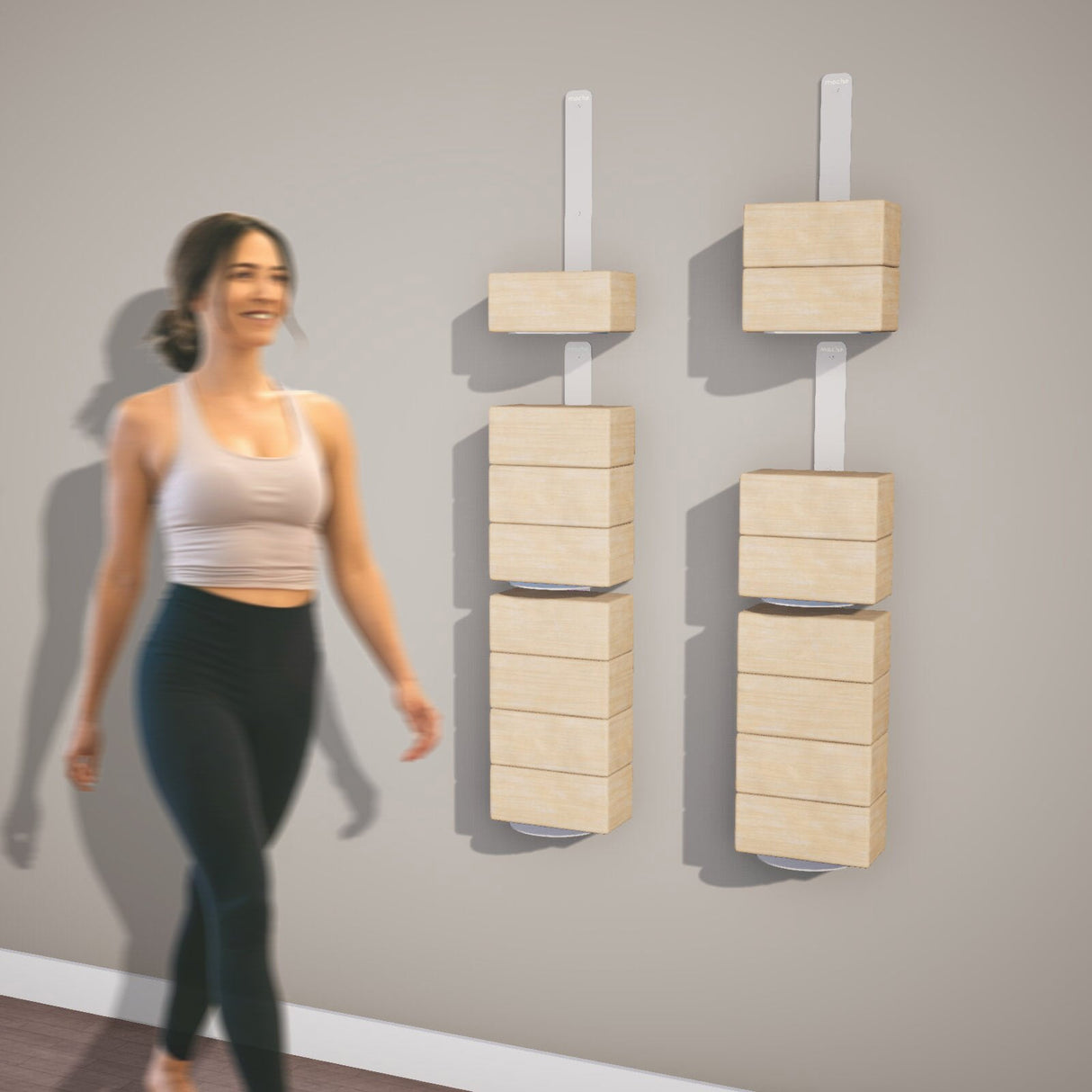 Yoke Yoga Block Wall Bracket | White from Mache