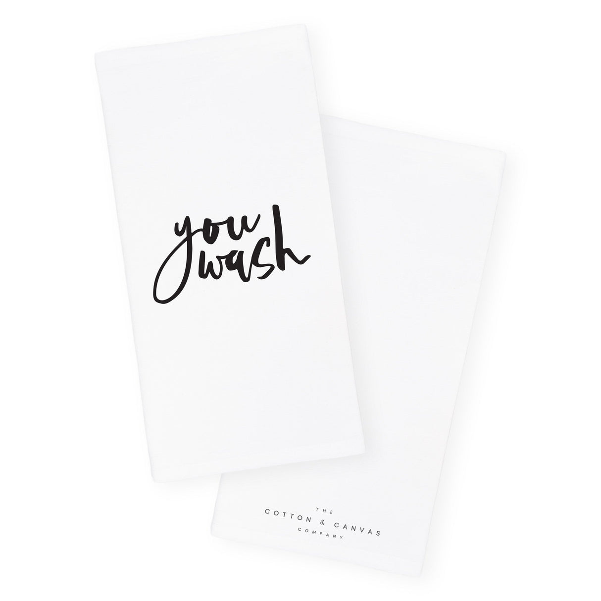 You Wash and I'll Dry Kitchen Tea Towel, 2-Pack from The Cotton & Canvas Co.
