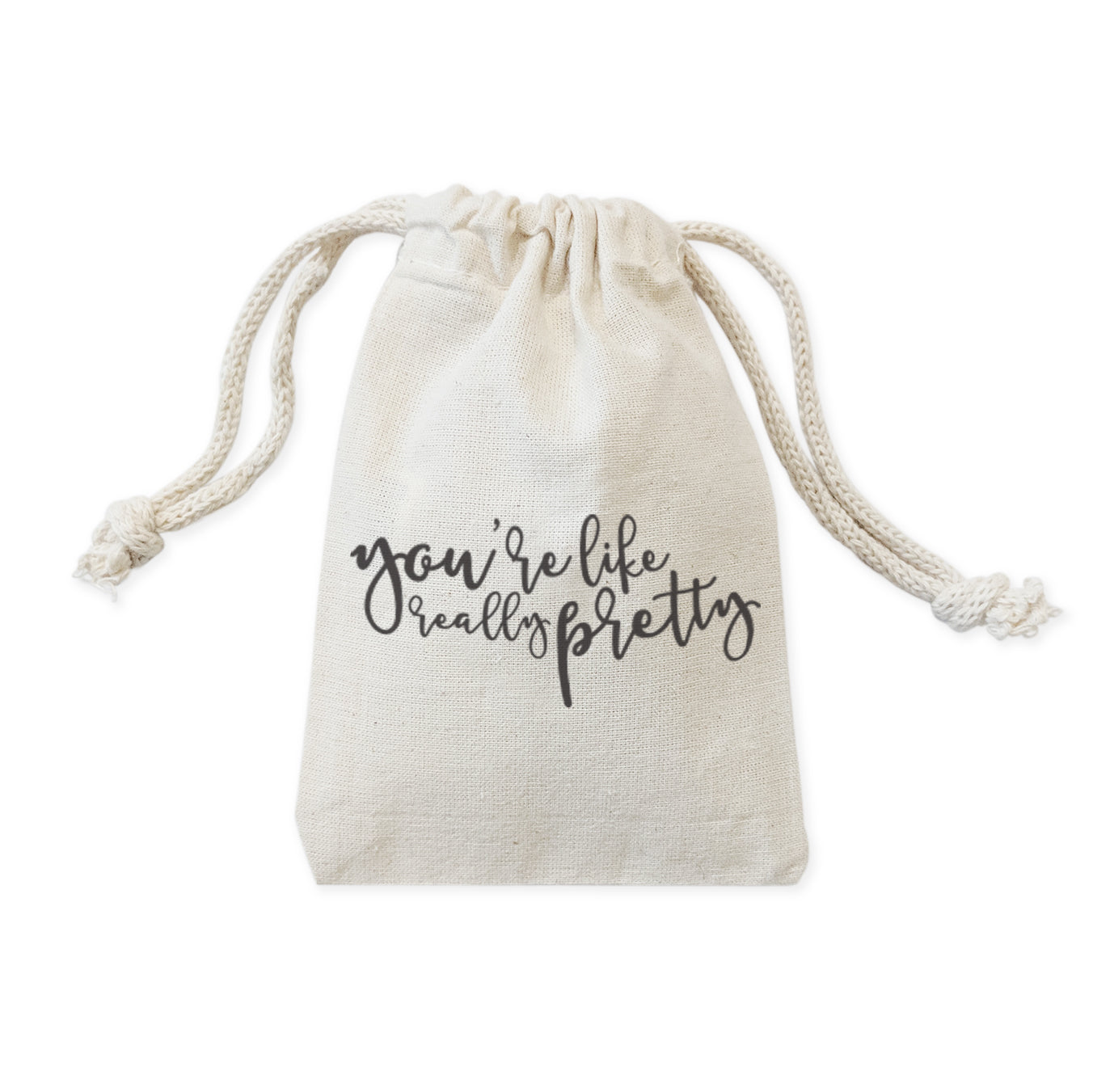 You're Like Really Pretty Wedding Favor Bags, 6-Pack from The Cotton & Canvas Co.