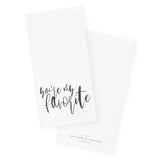 You're My Favorite Kitchen Tea Towel from The Cotton & Canvas Co.