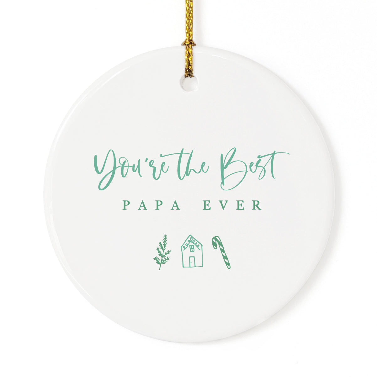 You're the Best Papa Ever Christmas Ornament from The Cotton & Canvas Co.