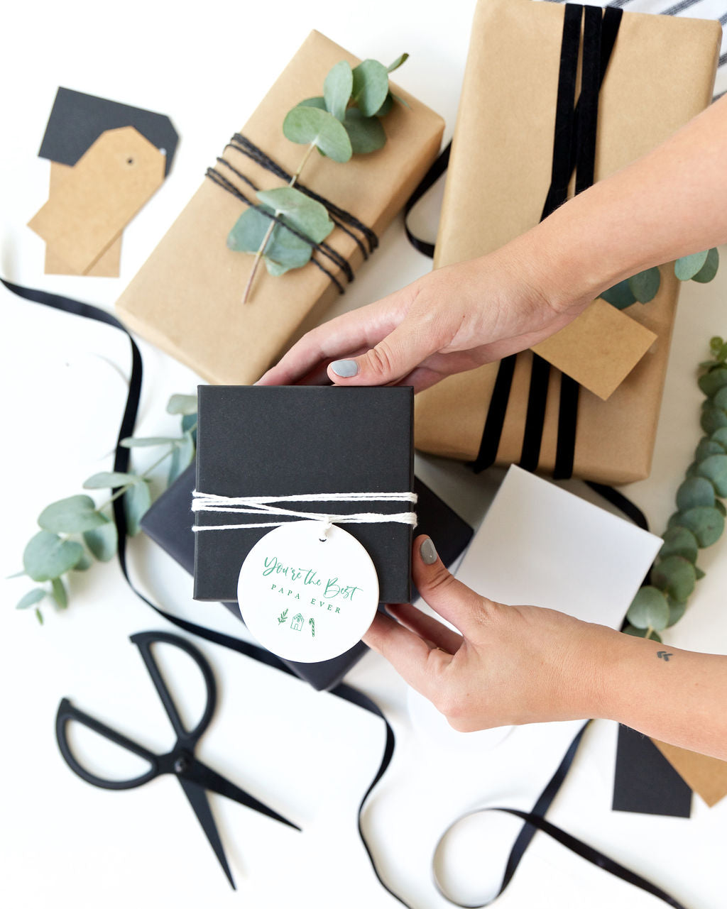 You're the Best Papa Ever Christmas Ornament from The Cotton & Canvas Co.