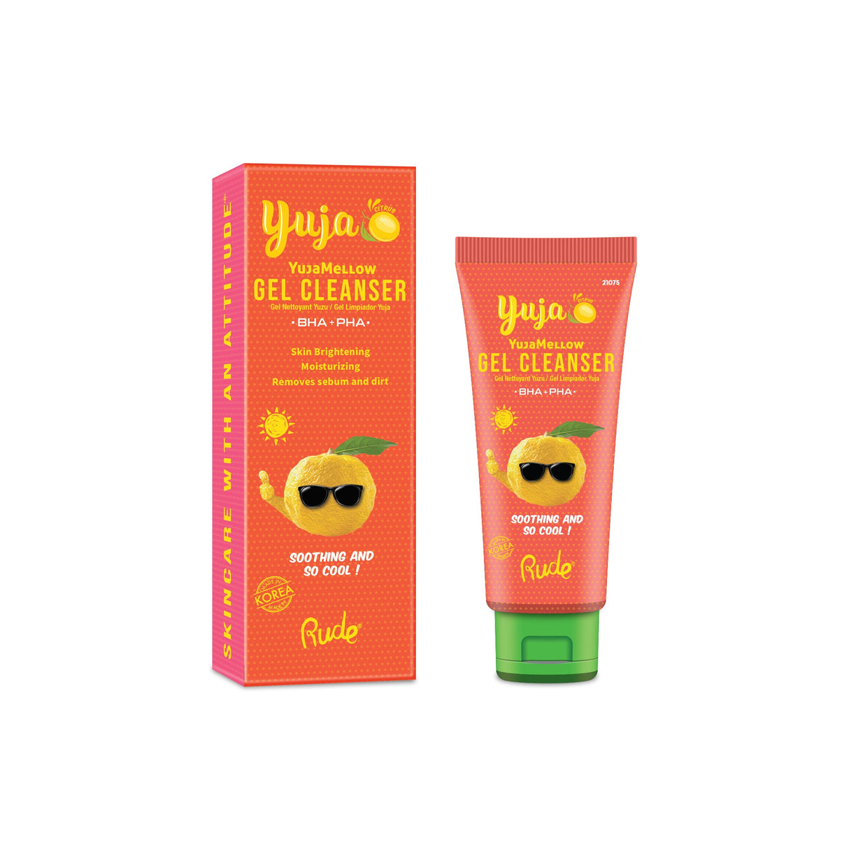 YujaMellow Gel Cleanser Paper Display, 12pcs from Rude Cosmetics