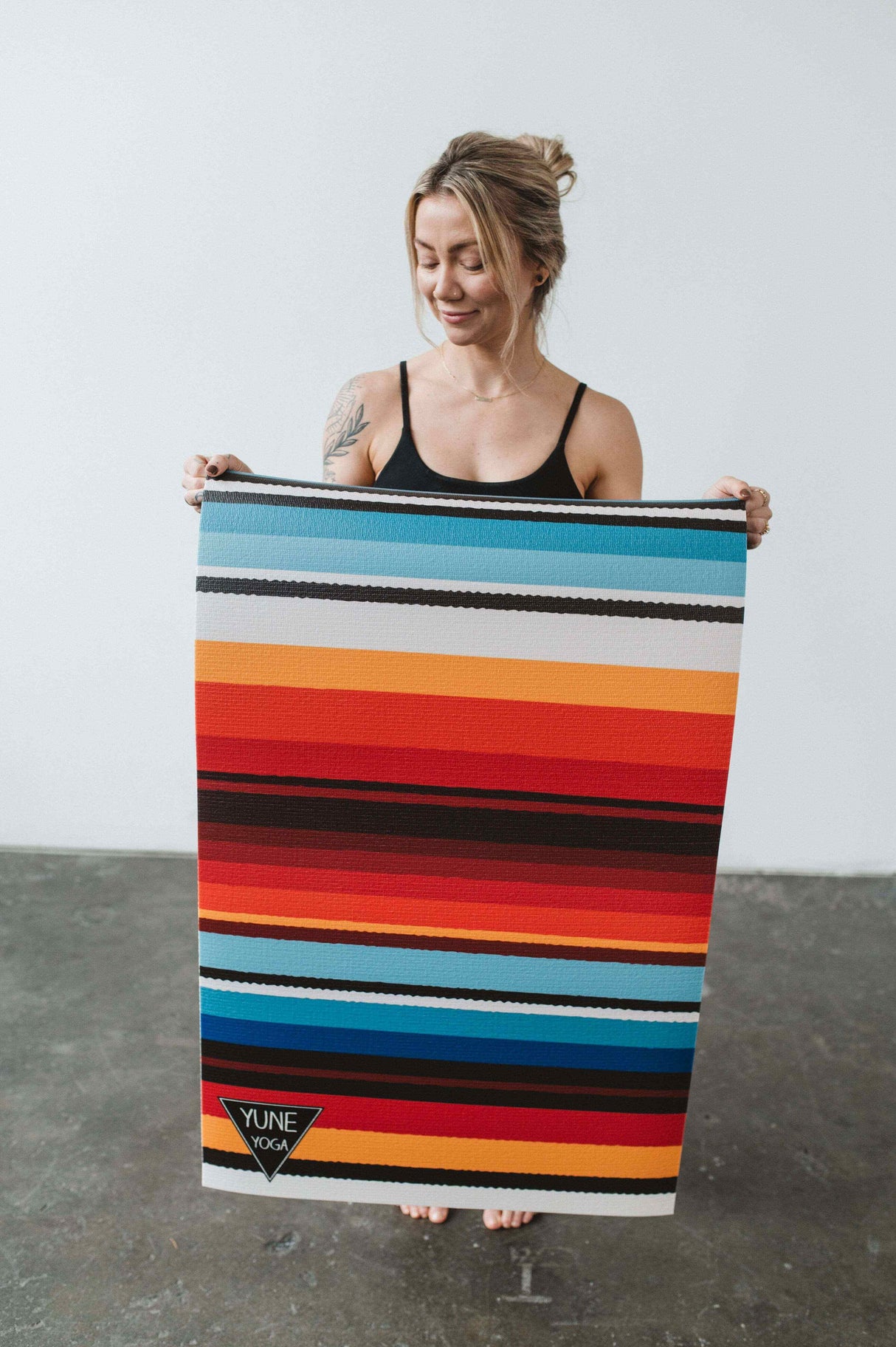 Elk Meadow Yoga Mat – 6 mm Extra Thick, Double-Sided Non-Slip, Eco-Friendly PER with Multi-Color Meadow Design | from Yune Yoga