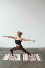 Yoga Mat | 6mm Thick | Multi Color Striped | Non-Slip | Eco Friendly | Yune Yoga | Eagles Rest from Yune Yoga