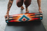 Fox Trail Yoga Mat – 6 mm Extra Thick, Double-Sided Non-Slip, Eco-Friendly PER with Multi-Color Striped Design | from Yune Yoga
