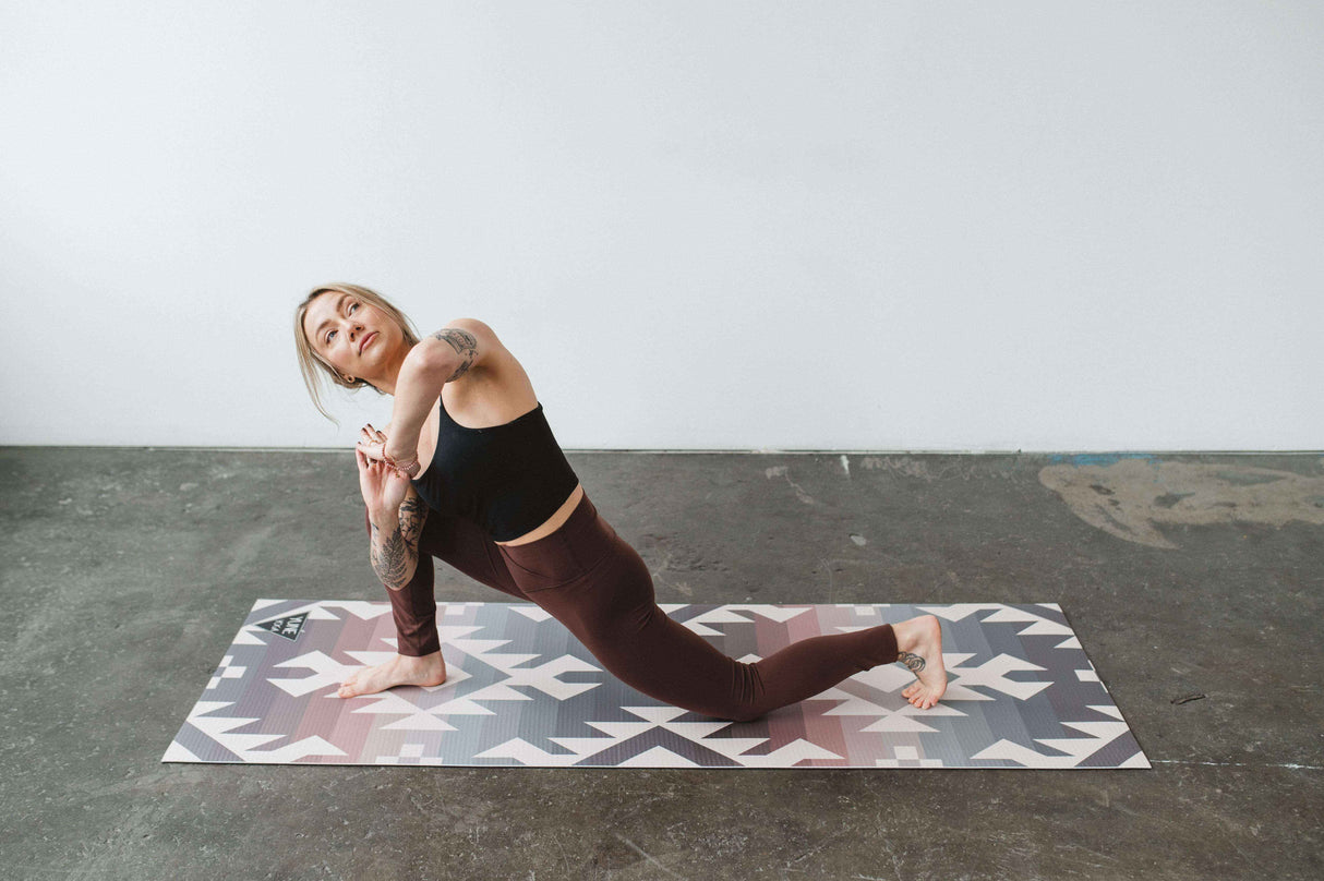 Obsidian Ridge Yoga Mat – 6 mm Extra Thick, Double-Sided Non-Slip, Eco-Friendly PER with UV-Printed Design | from Yune Yoga
