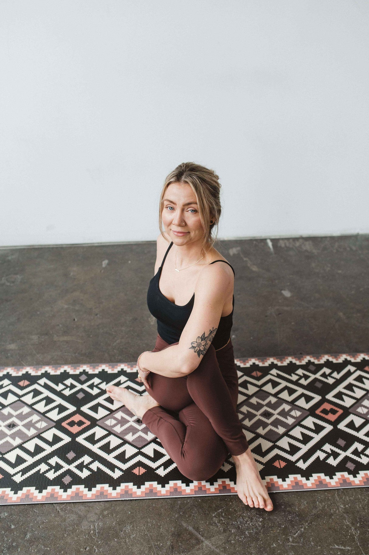 Moab Rocks Yoga Mat – 6 mm Extra Thick, Double-Sided Non-Slip, Eco-Friendly PER with Sandstone Design | from Yune Yoga