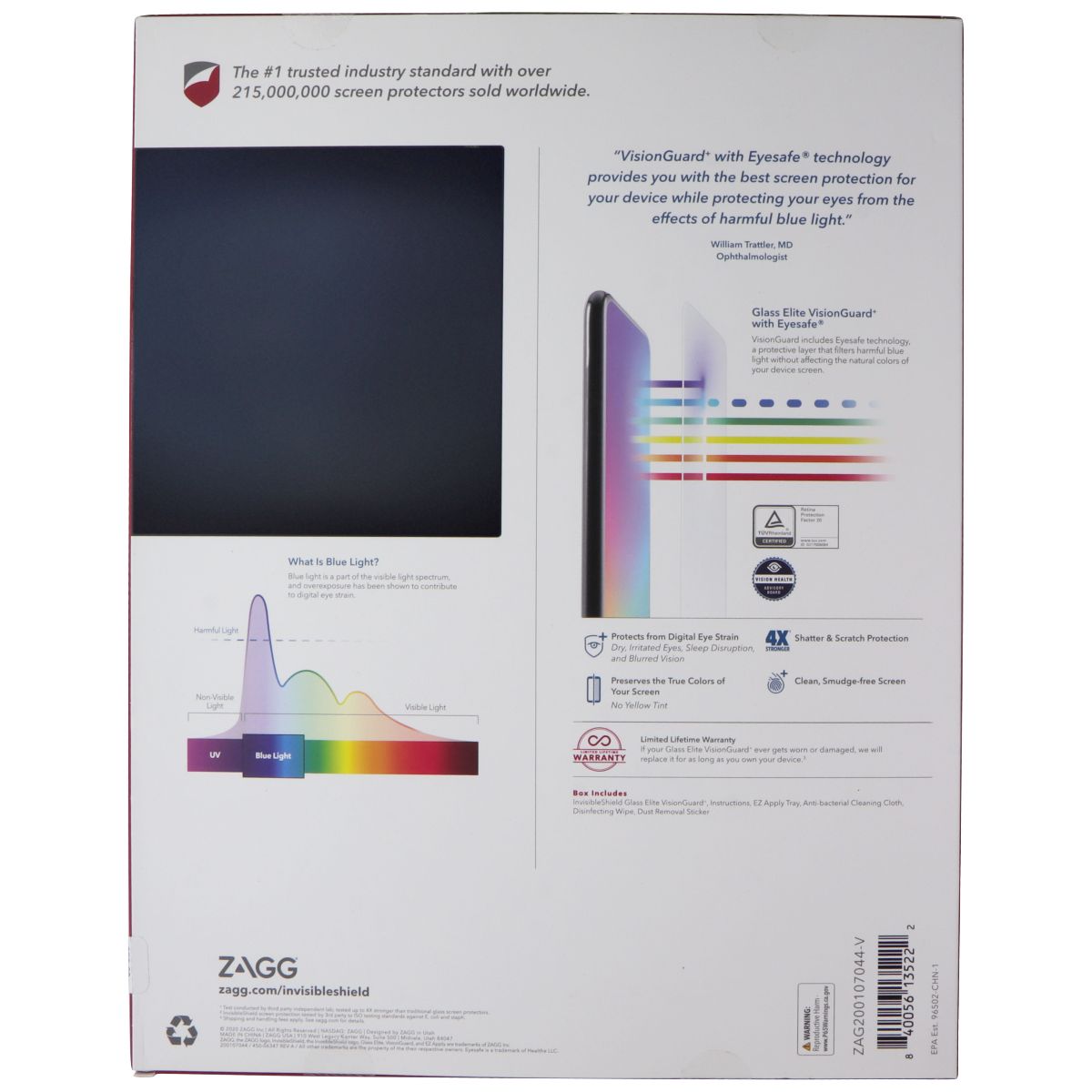 ZAGG (Glass Elite VisionGuard+) for LG G Pad 5 (10.1) FHD Tablet - Clear From Simple Cell
