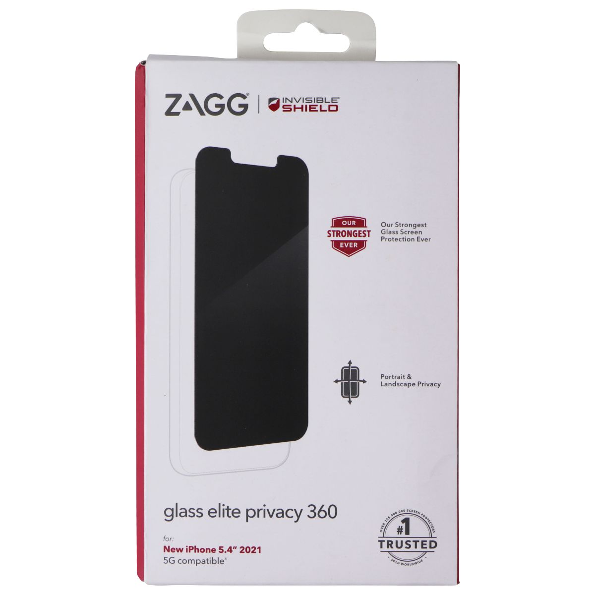 ZAGG (Glass Elite Privacy 360) Protector for Apple iPhone 13 mini - Privacy From Simple Cell