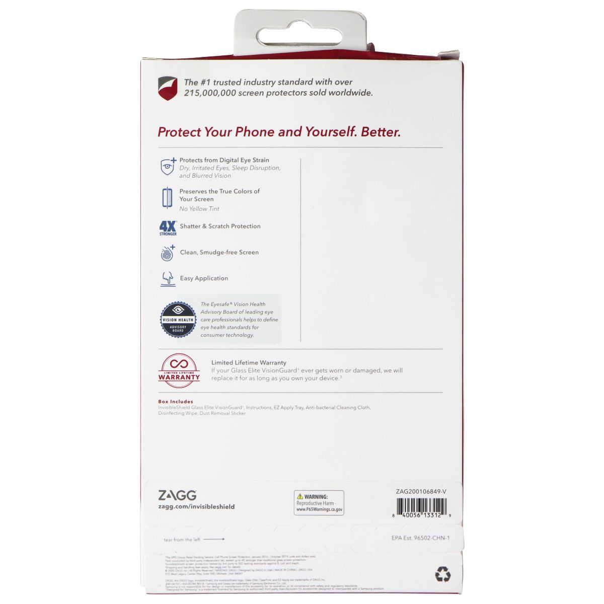 ZAGG (Glass Elite VisionGuard+) Screen Protector for Google Pixel 4a (5G) UW from Simple Cell Shop