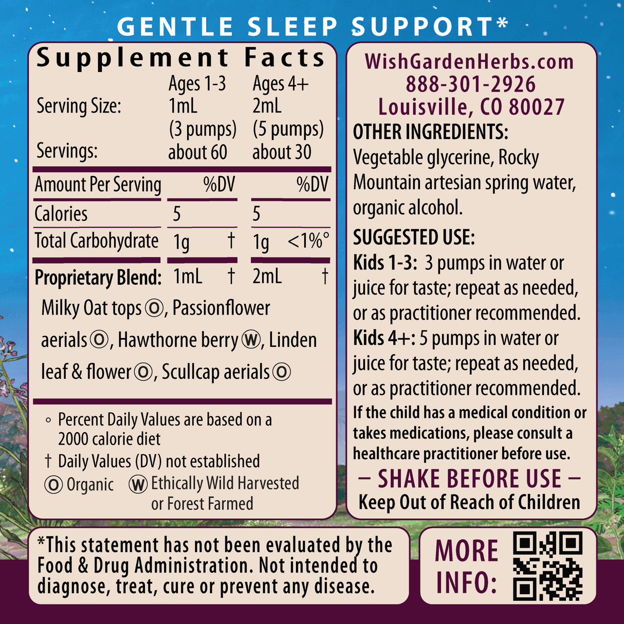 Sleepy Nights & Fresh Mornings For Kids from WishGarden Herbs