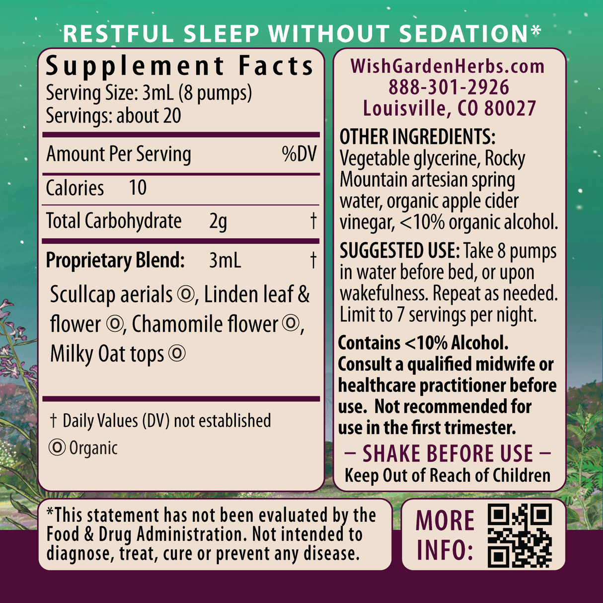 Sleepy Nights & Fresh Mornings for Pregnancy from WishGarden Herbs