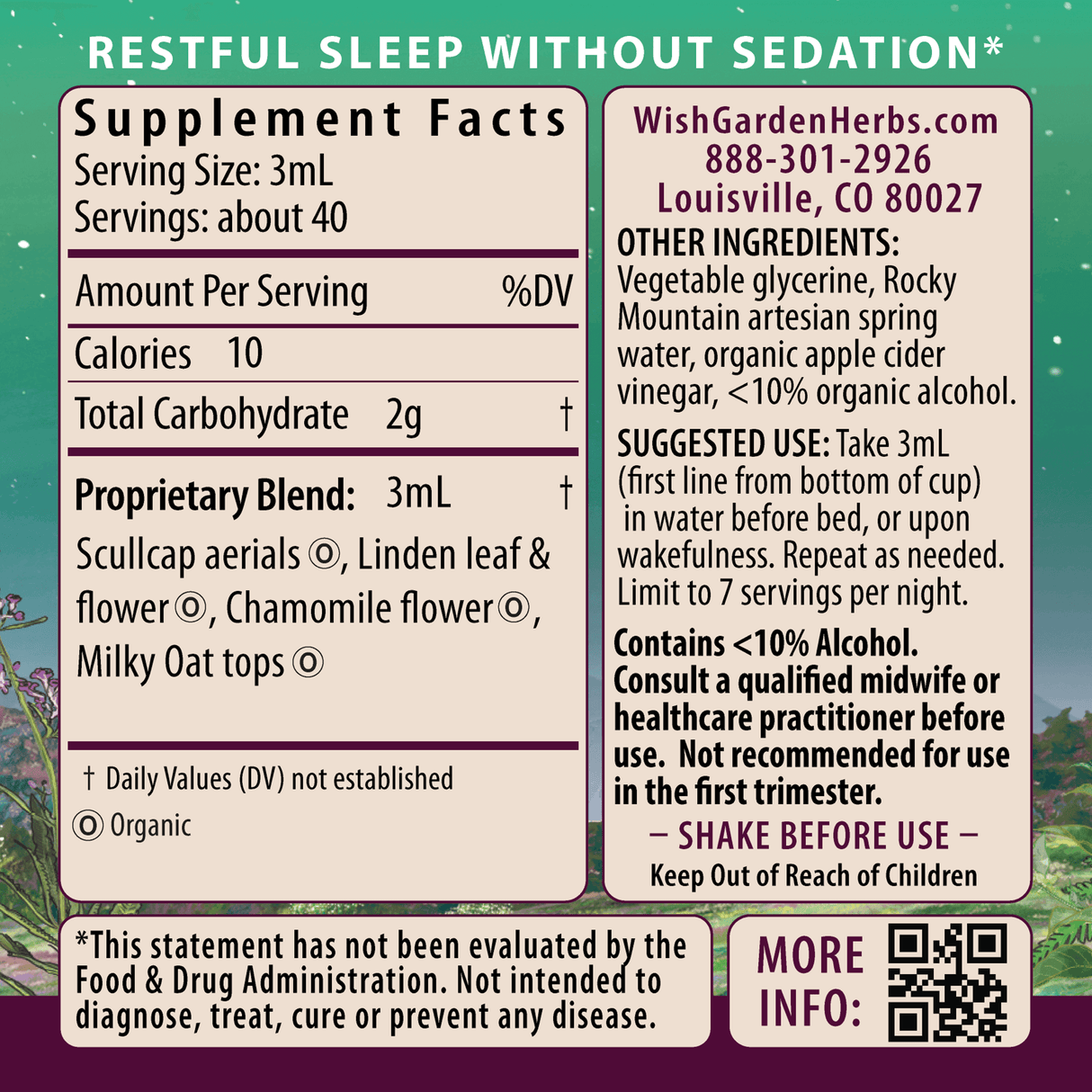 Sleepy Nights & Fresh Mornings for Pregnancy from WishGarden Herbs