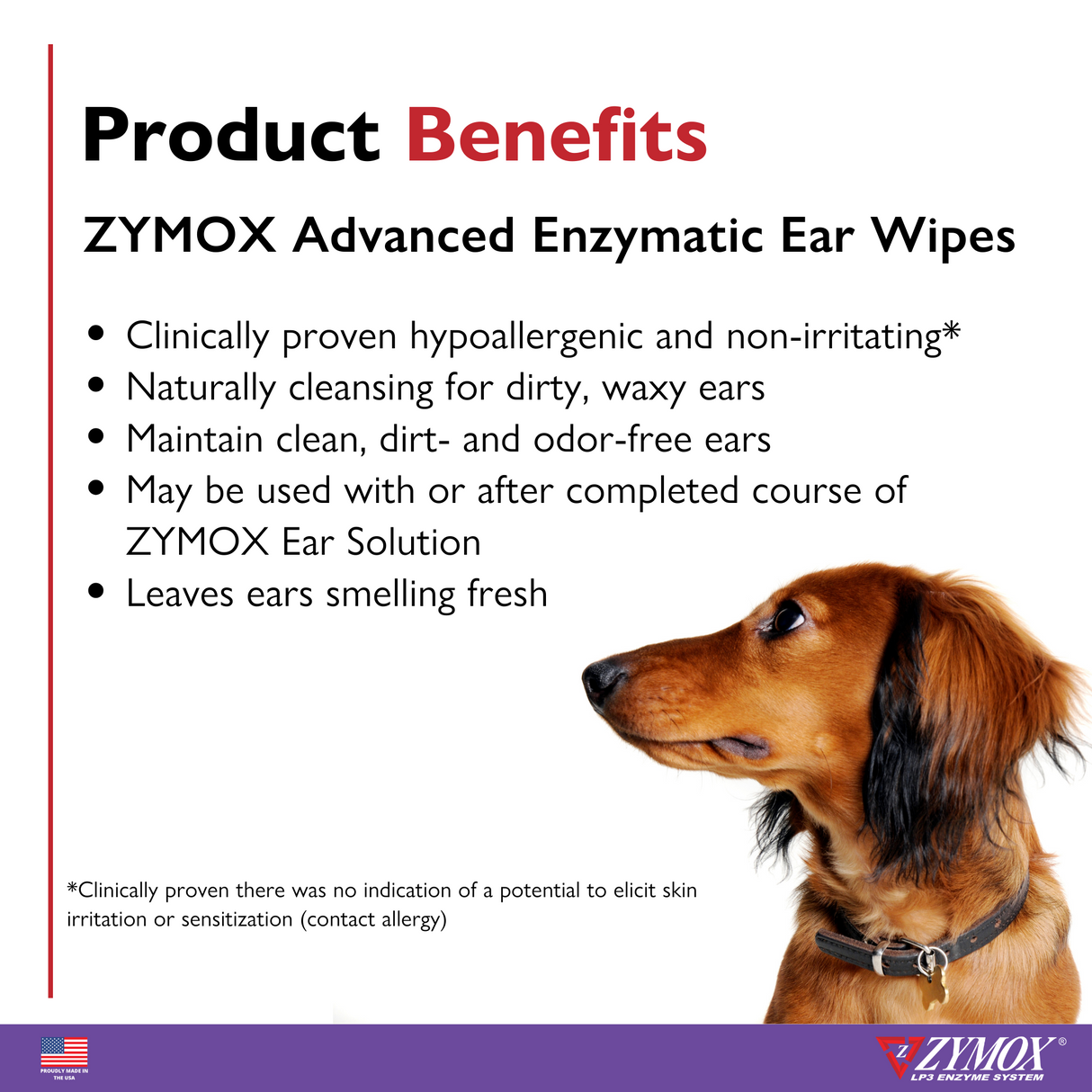 Zymox Advanced Enzymatic Ear Wipes (100 count) from HardyPaw