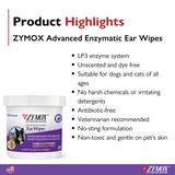 Zymox Advanced Enzymatic Ear Wipes (100 count) from HardyPaw