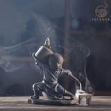 Zen Kung Fu Monk Incense Burner from incenseocean