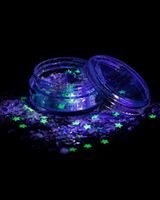 Zenon - Chunky Purple Glitter with Glow-in-Dark Stars and Silver Moons from Lunautics
