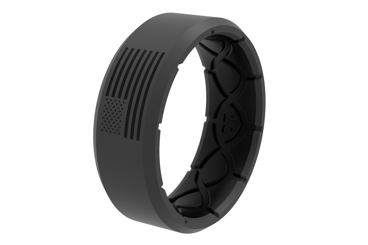 Zeus Edge Hero America Deep Stone Grey Ring from Groove Life