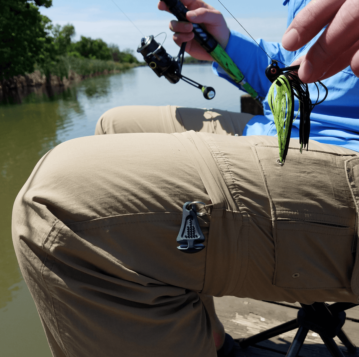 Line Cutterz Ceramic Blade Zipper Pull - Green from Line Cutterz