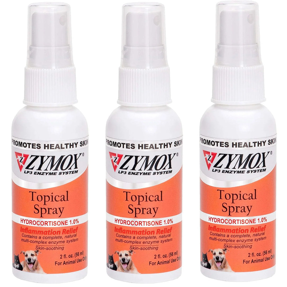 Zymox Veterinary Strength Topical Spray Hydrocortisone 1.0% for Dogs & Cats (2 oz) from HardyPaw