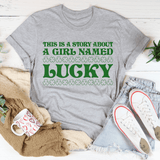 A Girl Named Lucky Tee From Peachy Sunday